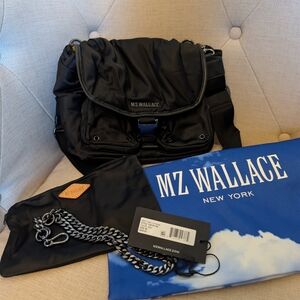 MZ Wallace Medium Apex Black Nylon Bag